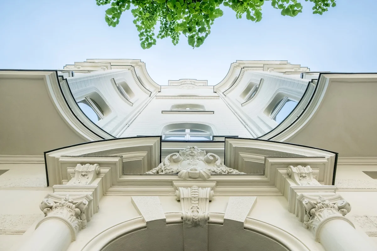 Schöne alte Hausfassade